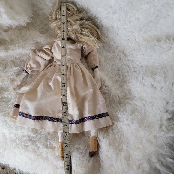 Vintage Handmade Hand Sewn Rag Doll - Picture 6 of 8